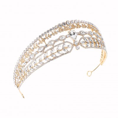 The Sparkly Diamond Wedding Tiara For Bridal Hairstyle